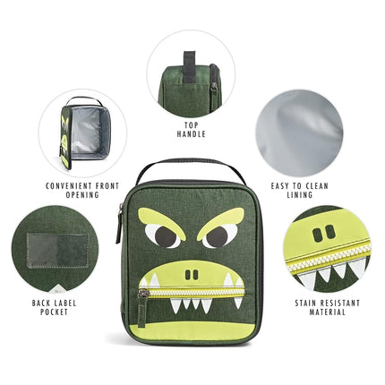 Fit & Fresh Novelty Insulated Kids Lunch Box, Dinosaur, Unisex