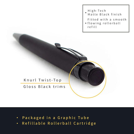 Retro 51 Tornado™ Stealth - Black Rollerball