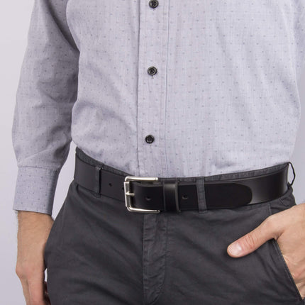 Dockers Men's Leather Casual Belt, Black, 42