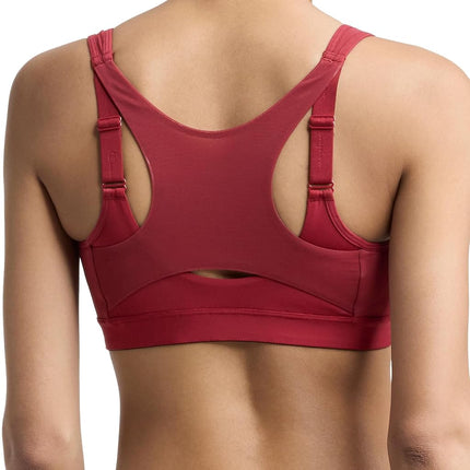 Champion Women's Sports Bra, Motion Control Front-Zip, High-Impact Maximum Support, Breathable, Moisture-Wicking, Pomegranate, 36C