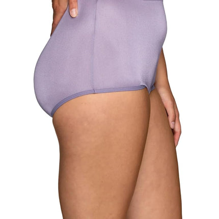 Vanity Fair Women's High Waisted Underwear, Full Coverage Ladies Panties, Perfectly Yours Briefs, Nylon - Shirting Blue/BF Pearl/Blueberry Moss, 10