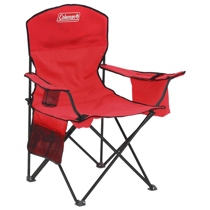 Coleman 2000020264 Silla portátil de camping Cooler Quad, roja