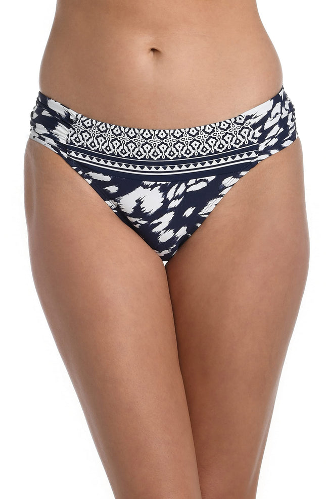 La Blanca Women's Side Shirred Hipster Swimsuit Bo