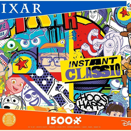 Ceaco - Disney - Pixar - Graffiti - 1500 Piece Jigsaw Puzzle for Adults - Challenging Puzzle Perfect for Game Nights - Finished Size is 38.5 x 26.5