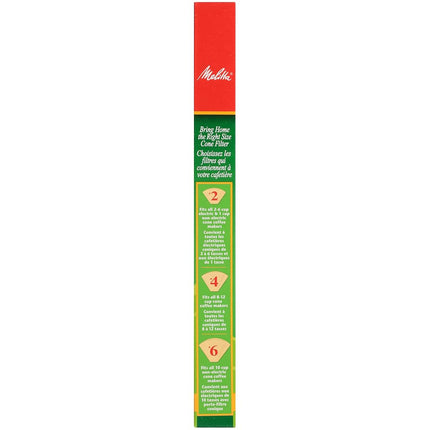 Melitta #6 Cone Coffee Filters, Natural Brown, 40 Count
