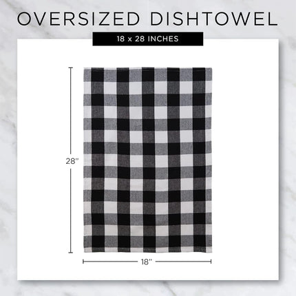 DII Everyday Kitchen Collection Assorted Dishtowel Set, 18x28, Stonewash Blue 5 Piece
