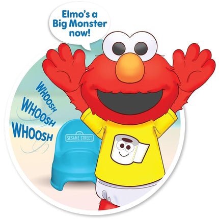 Sesame Street Potty Time Elmo 12-Inch Sustainable Plush Stuffed Animal, Sounds and Phrases, Potty Training Tool, Officially Licenced Kids Toys for Ages 18 Month