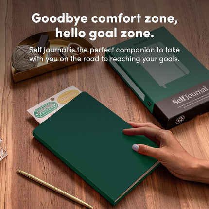 BestSelf Self Journal 13-Week Productivity Journal with Prompts, Undated Planner and Guided Journal for Women and Men (Forest Green, 1 Pack)