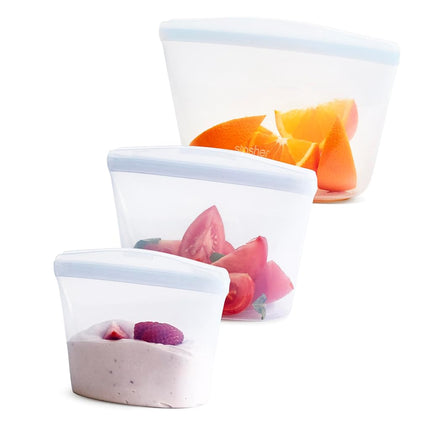 Stasher Silicone Reusable Storage Bag, Bundle 3-Pa