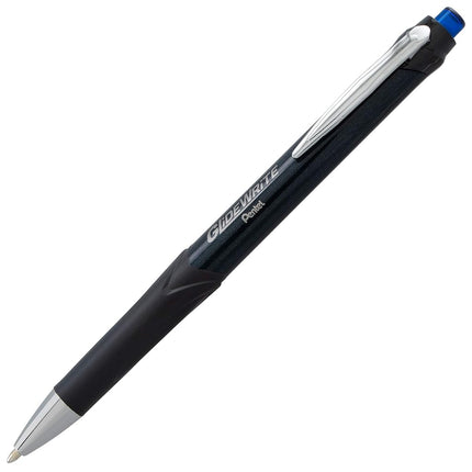 Pentel Glidewrite Signature Ballpoint Pen, (1.0mm) Medium, Black Barrel, Blue Ink, Pack of 3 (BX930ABP3C)