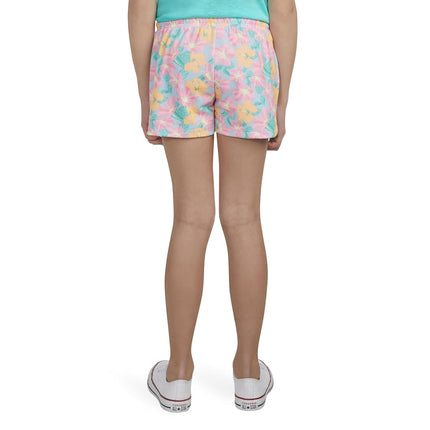 Hurley Girls' Soft Knit Pull on Shorts, Pale Ivory/Multi Stripe, 4