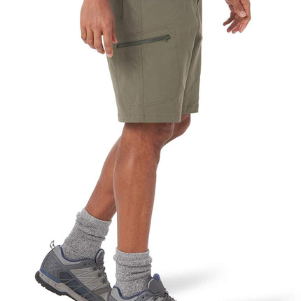 Wrangler Authentics Men's Performance Comfort Flex Cargo Short Casual, Earth Green, 38