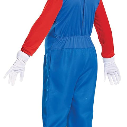 Déguisement officiel de luxe Nintendo Super Mario pour enfants, tenue de déguisement Mario pour garçons, Halloween, anniversaire, Semaine du livre, costume Mario Bros pour enfants, petite taille