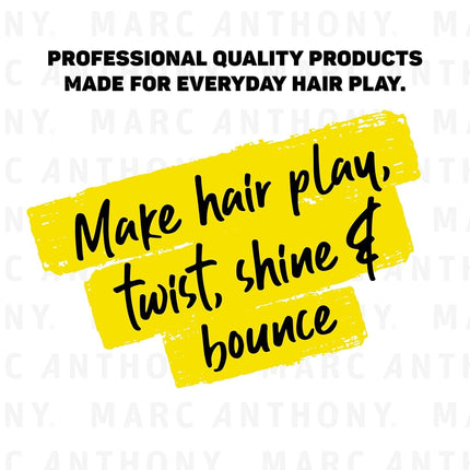 Marc Anthony Curl Defining Lotion, Strictly Curls - 2 Pack - Silk Protein & Vitamin E Hair Gel for Dry Damaged Curly Hair - Sulfate-Free Moisturizing Detangler & Anti Frizz Styling Product - 8.3 Fl Oz
