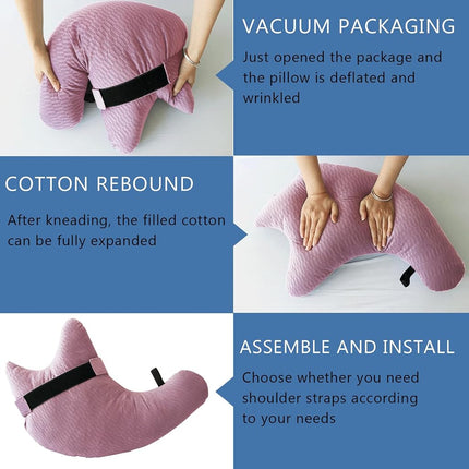 Post Shoulder Surgery Pillow with Strap for Rotator Cuff and Arm Support