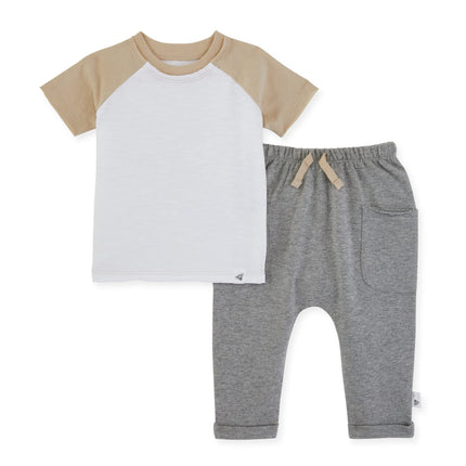 Burt's Bees Baby Baby Boys' Shirt and Pant Set, To