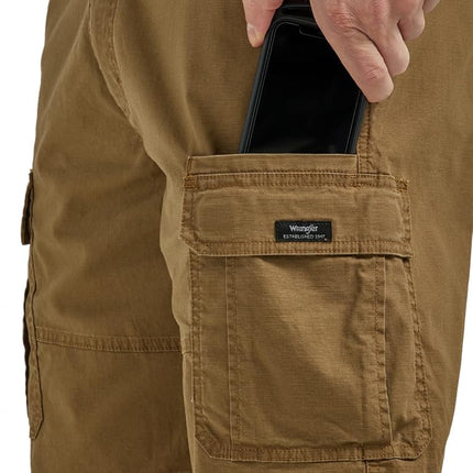 Wrangler Authentics Men's Classic Cargo Stretch Short, Kangaroo, 48