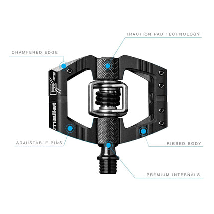 Crankbrothers Mallet-E Pedals, Black