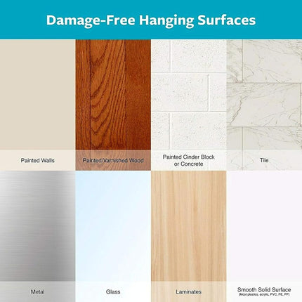 Command Bathroom Mirror, Satin Nickel - 1 Vanity Mirror and 2 Pairs of Water-Resistant Adhesive Strips - Damage-Free Hanging