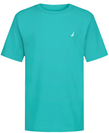 Nautica Boys' Short Sleeve Solid Crew Neck T-Shirt