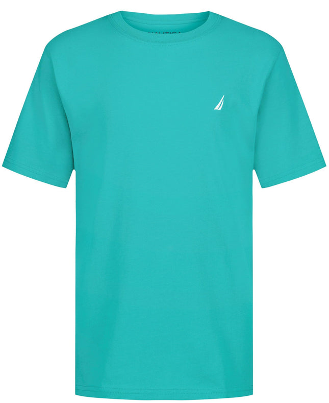 Nautica Boys' Short Sleeve Solid Crew Neck T-Shirt
