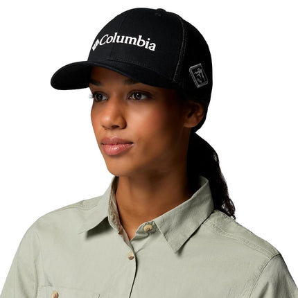 Columbia Unisex Mesh Ball Cap Black, White