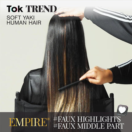 Sensationnel Empire Yaki Human Hair,1 Pack 14 inch, T1B/30