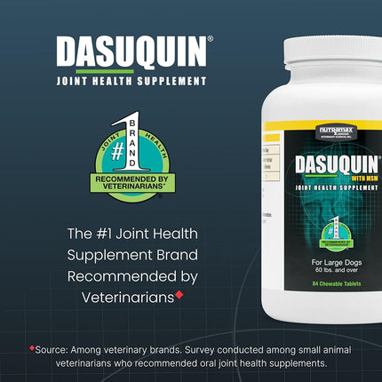 Nutramax Dasuquin with MSM Chewables, Large Dog, 84 Count