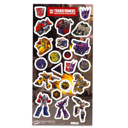 Set de 2 máscaras de Transformers para niños - Incluye máscaras de Optimus Prime y Bumblebee para disfrazarse y jugar, además de pegatinas y más | Accesorios de disfraz de Transformers