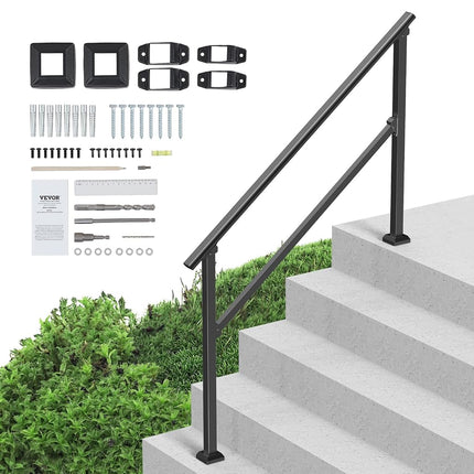 VEVOR Handrails for Outdoor Steps, 4-5 Step Stair 