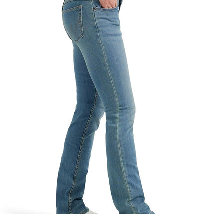 Wrangler Women's Western Mid Stretch Straight Leg Jeans Brianna