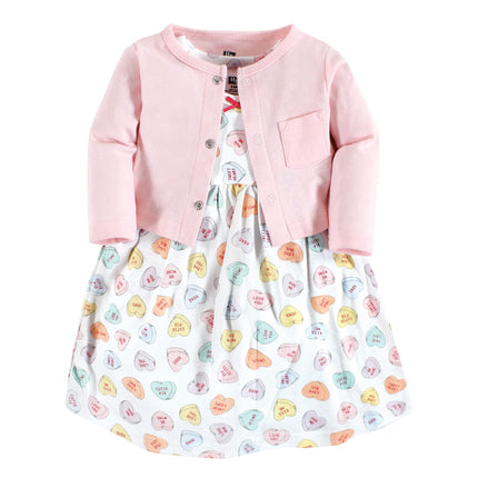 Hudson Baby Baby Girls' Cotton Dress and Cardigan 