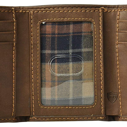 Columbia mens Rfid Blocking Trifold Wallet, Brown Casual, One Size UK