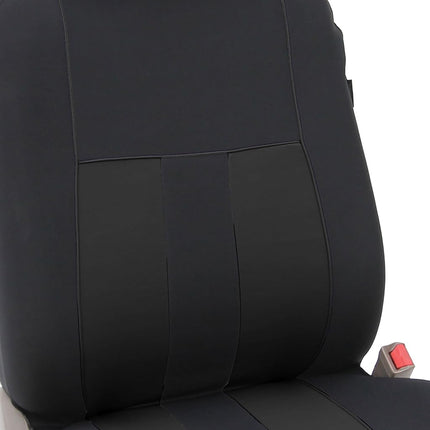 FH GROUP FH-FB036217 Striking Striped Seat Covers Black Color - Fit Most Car, Truck, Suv, or Van