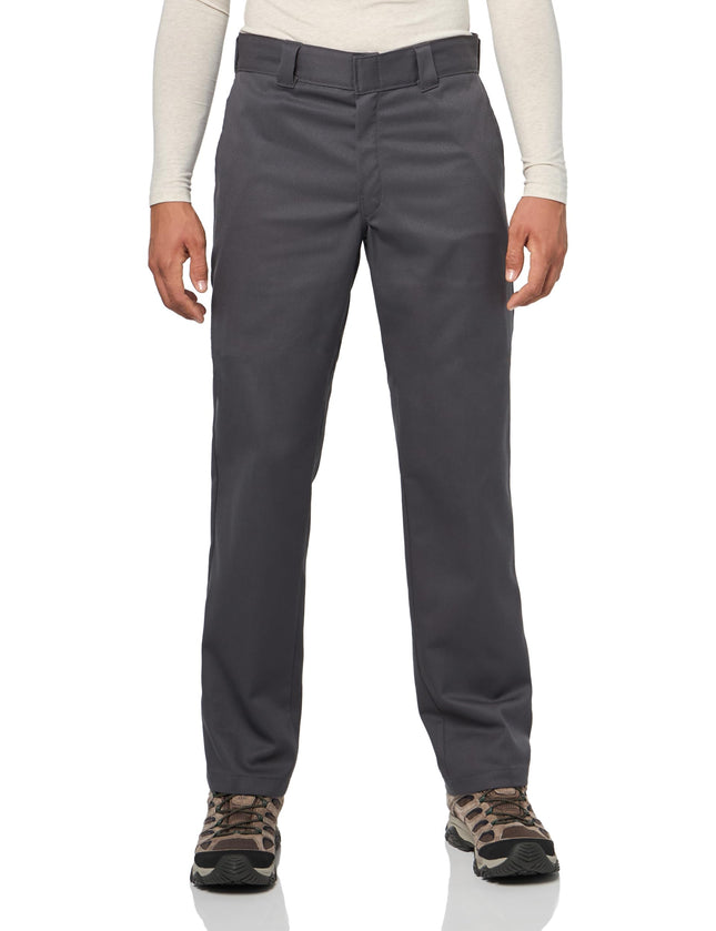 Dickies Mens 873 Slim Fit Work Pants, Charcoal, 32