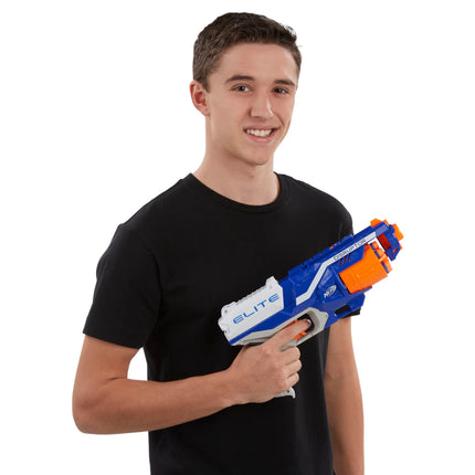 Lanzador NERF Disruptor Elite - Tambor giratorio de 6 dardos, disparo rápido, incluye 6 dardos oficiales Nerf Elite - para niños, adolescentes y adultos