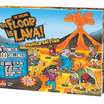 Goliath Games The Floor is Lava: Family Edition | Family Games | for 3+ Players | Ages 5+, Multicolor (921682)