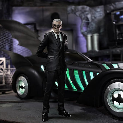 DC Multiverse - Batman Forever - Alfred Pennyworth & Batmobile Vehicle and 7" Figure