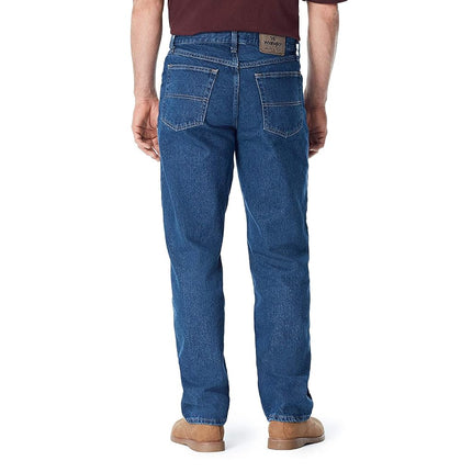 Wrangler Authentics Men's Authentics Mens Big & Tall Classic Relaxed Fit Jeans, Dark Stonewash, 34W 32L UK