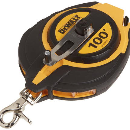 Mètre à ruban DEWALT, 30,5 m, autobloquant, finition chrome massif, poignée en caoutchouc (DWHT34036L)