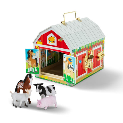 Melissa & Doug Latches Barn | Developmental Toy | Motor Skills | Problem Solving | 3+ | Gift for Boy or Girl, 10.25� x 9� x 7.5�, Multi - Colour