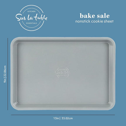 Sur La Table Kitchen Essentials Bake Sale 13 X 9 Inch PFA Free Ceramic Nonstick Cookie/Baking Sheet - Linen White