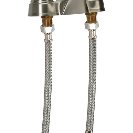 FLUIDMASTER INC. PRO1F09 Fluidmaster B1F09 Faucet Connector, Braided Stainless Steel - 3/8" Female Compression Thread x 1/2" I.P. Female Straight Thread, 9" Length