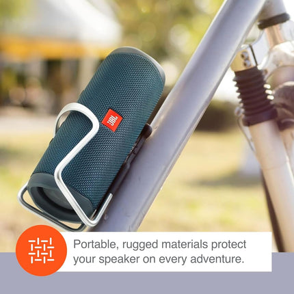 JBL Flip 5 Waterproof Portable Wireless Bluetooth Speaker Bundle with divvi! Protective Hardshell Case - Black