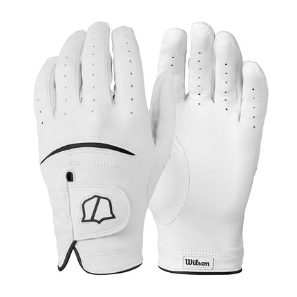 WILSON Staff Model Golf Glove - Men's Cadet Left Hand, White/Black, Small