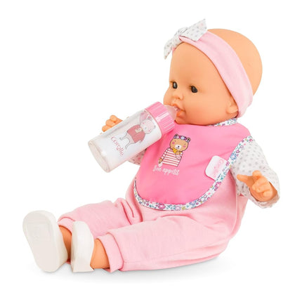Corolle Mon Grand Poupon Bib and Magic Bottle for All 36-42 cm Baby Dolls, from 2 Years