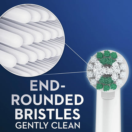 Oral-B Electric Toothbrush Replacement Brush Heads, Precision Clean, White, 1 Count + 1 Daily Clean White