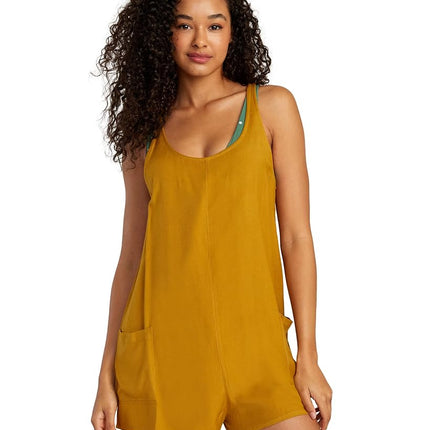 RVCA Women's Swimwear Cover Up, Marina Coverup/Bronze Mist, Large