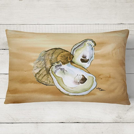 Caroline's Treasures 8160PW1216 Oyster Canvas Fabric Decorative Pillow, 12H x16W, multicolor