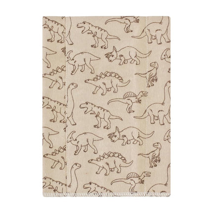Hudson Baby Paños para eructar de franela de algodón unisex para bebé, paquete de 4 unidades de aventuras de dinosaurios, talla única